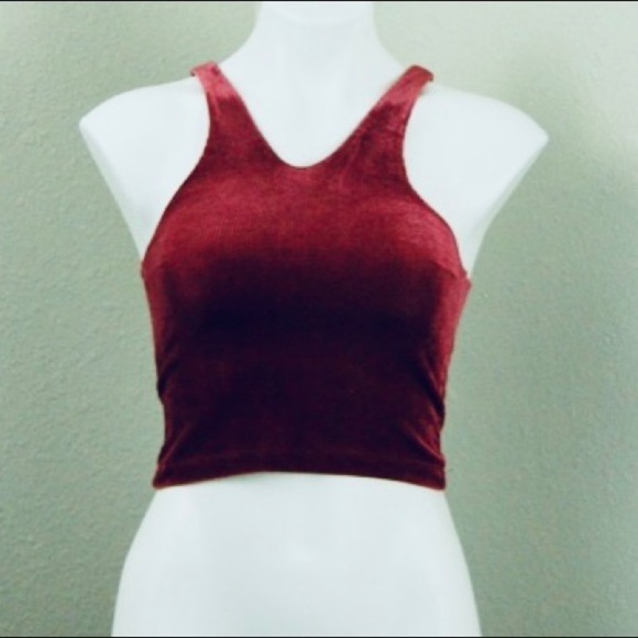 Urban Outfitters Out from Under Burgundy Crop Top NWT - Picture 2 of 15